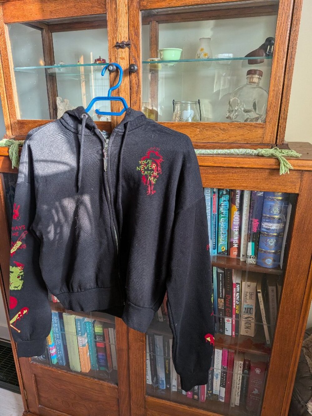 Social Collision Final Girl Crop Girls Hoodie